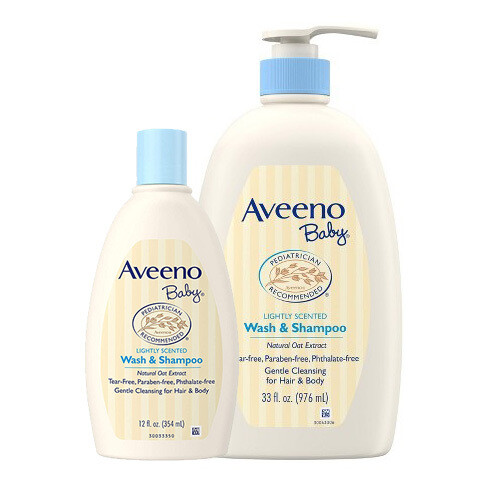 Aveeno Baby Wash &amp; Shampoo 33oz&amp;12oz Clubpack #8420