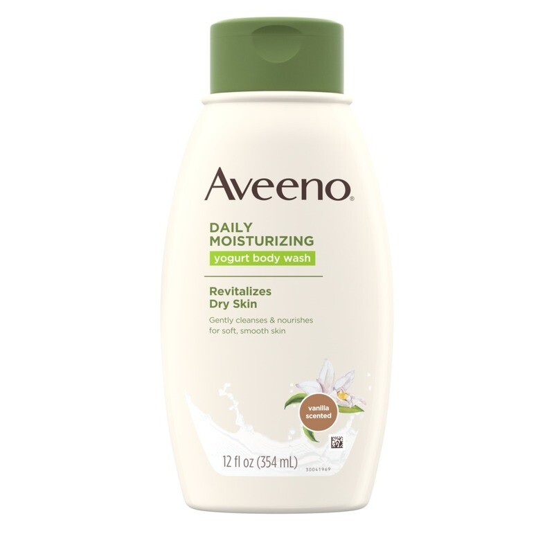 Aveeno Daily Moisturizing Yogurt Body Wash Vanilla &amp; Oats 12oz #8255