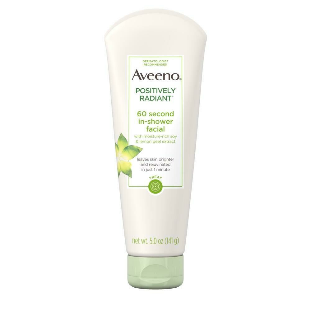 Aveeno Positively Radiant 60 Second In-Shower Facial 5oz #6268