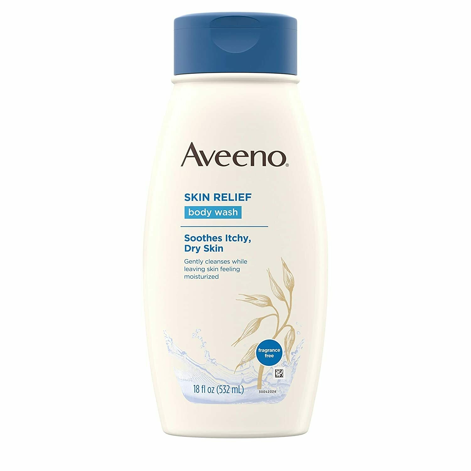 Aveeno Active Naturals Skin Relief Body Wash Fragrance Free 18 Fl. Oz #0302