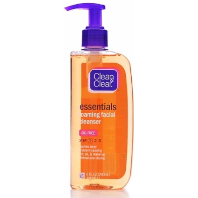Clean &amp; Clear Essentials Foaming Facial Cleanser 8oz #3497