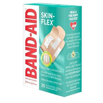 Band-Aid Skin-Flex Bandages 20ct (assorted) #3487