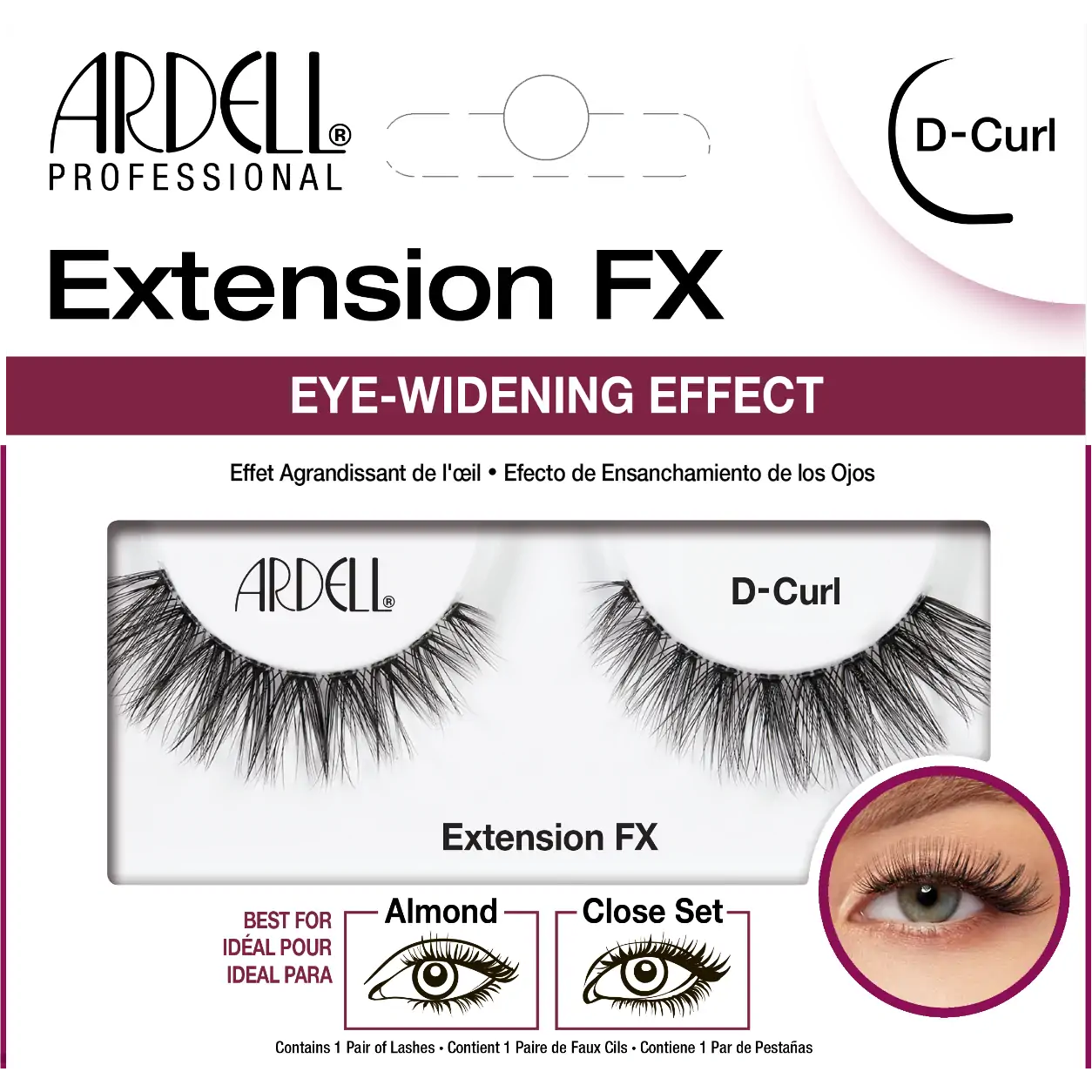 Ardell Lashes Extension FX - D Curl (Eye Widening Effect) #6930