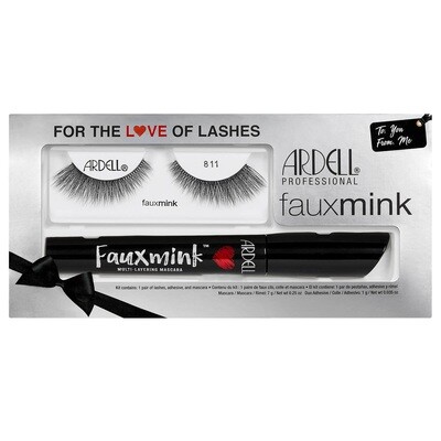 Ardell Lashes Faux Mink 811 &amp; Mascara Kit #1403