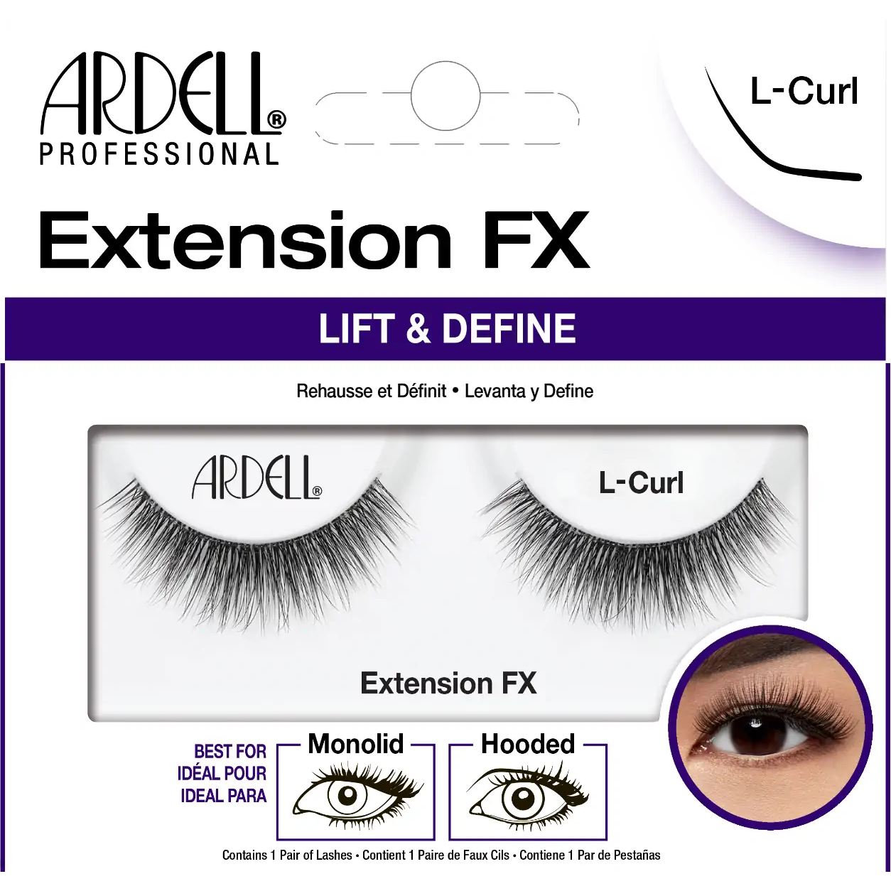 Ardell Lashes Extension FX - L Curl (Lift &amp; Define) #6909