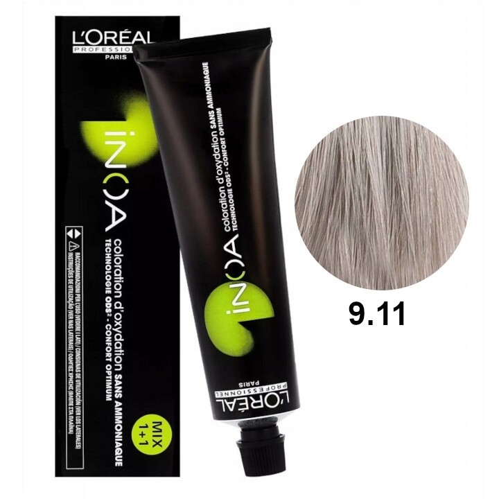 Loreal Inoa 9.11 - Very Light Deep Ash Blonde #4158