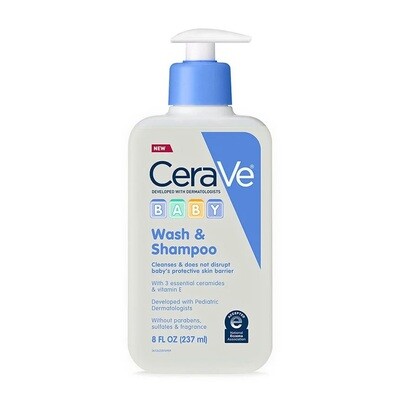 CeraVe Baby Wash &amp; Shampoo 8oz #0192