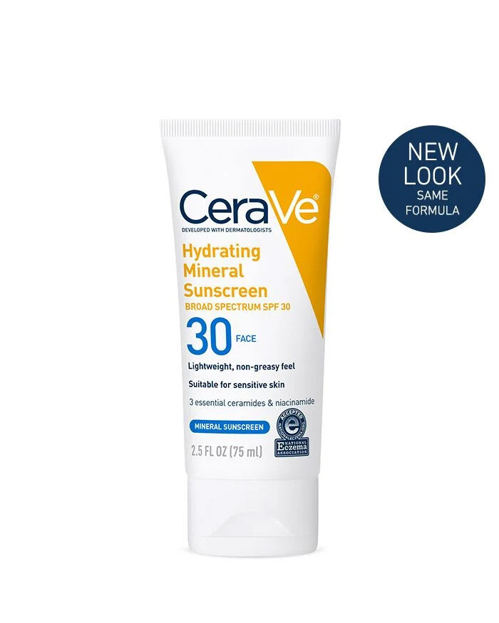 CeraVe Hydrating Face Mineral Sunscreen SPF30 #5031
