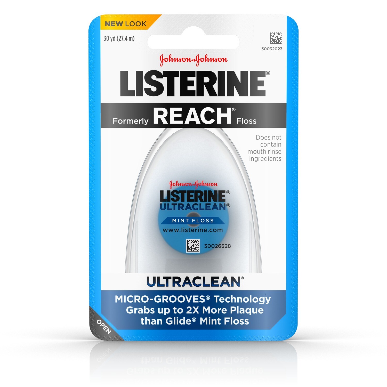 Reach Listerine Ultraclean Mint Floss 30yd #0133