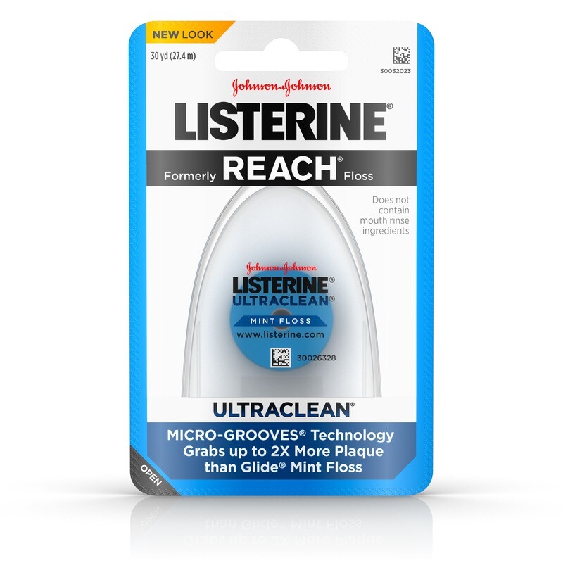 Reach Listerine Ultraclean Mint Floss 30yd #0133