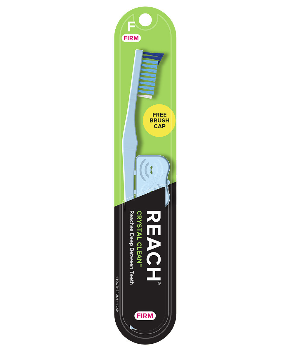 REACH Crystal Clean Toothbrush Firm with Cap 1ct #5102
