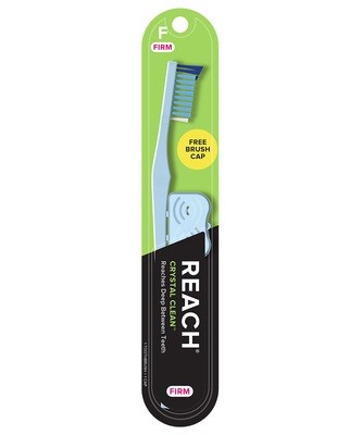 REACH Crystal Clean Toothbrush Firm with Cap 1ct #5102