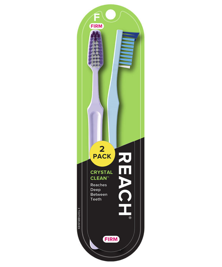 REACH Crystal Clean Toothbrush Firm 2ct #5430