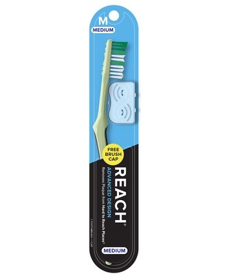 REACH Advanced Design Toothbrush Soft with Cap 1ct #2011