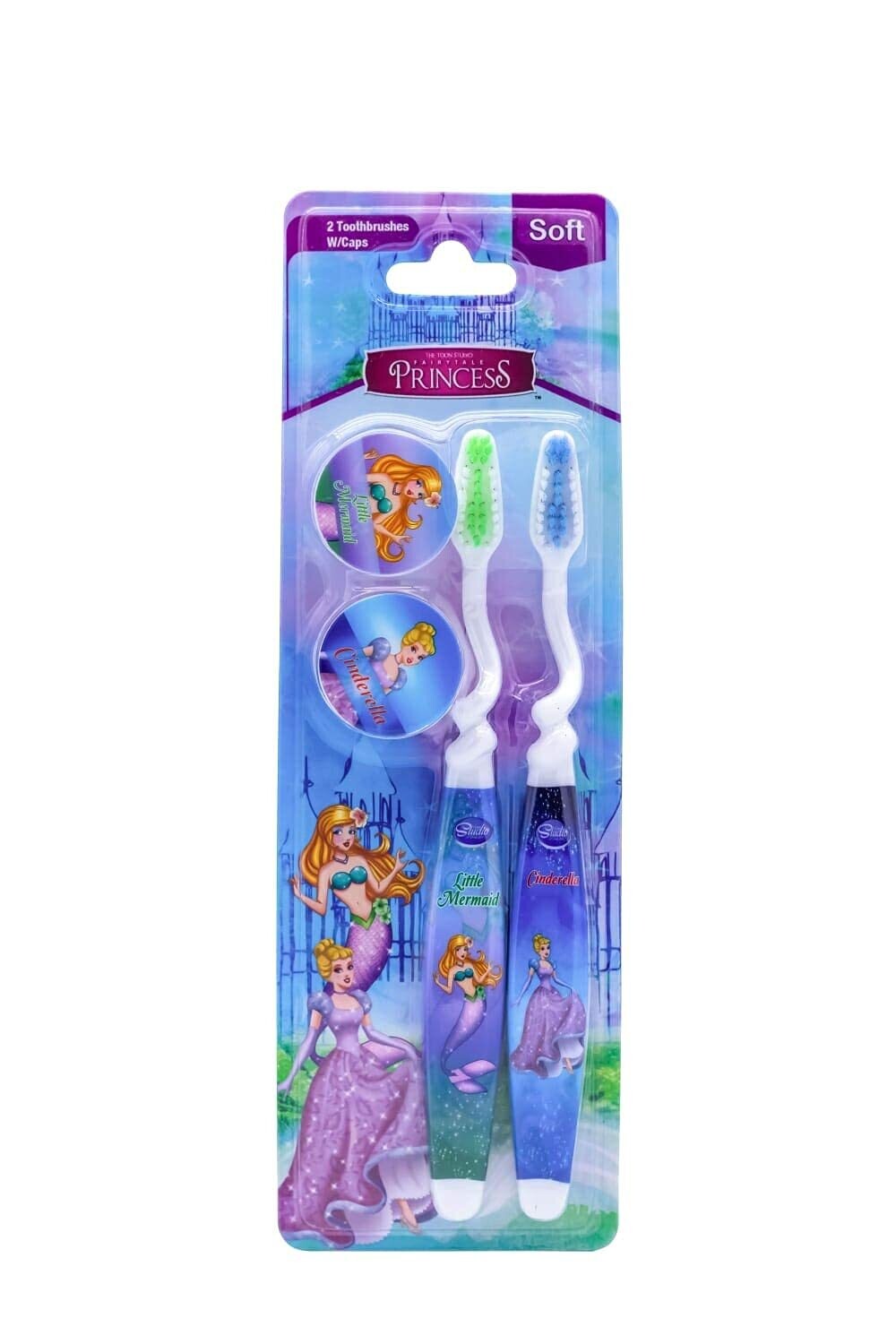 REACH Kids Princess Toothbrush Soft with Cap 2ct #6055  