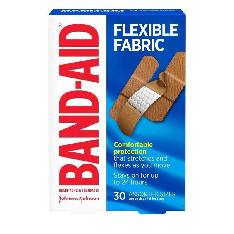 Band-Aid Flexible Fabric Bandages 30ct (assorted) #4307