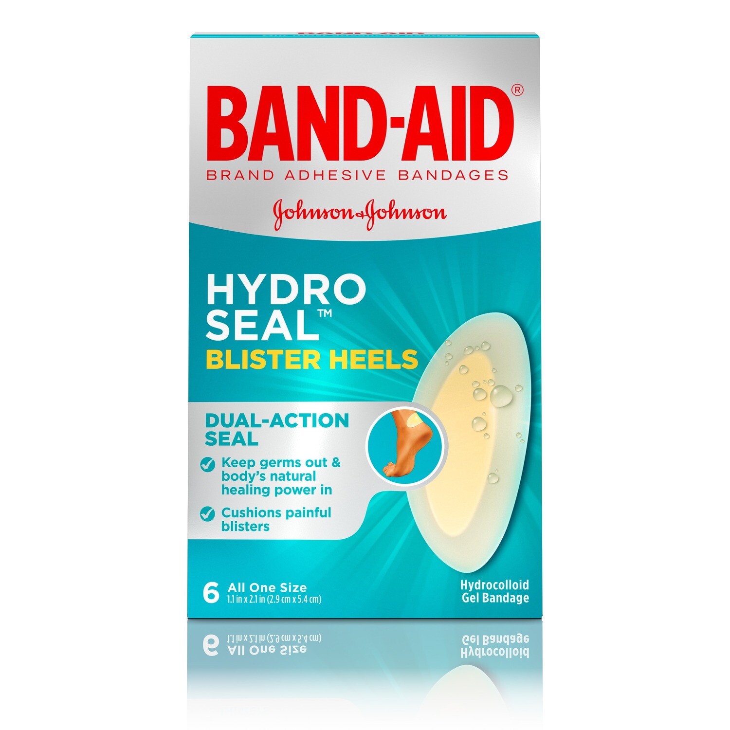 Band-Aid Hydro Seal Blister Heels 6ct #4195