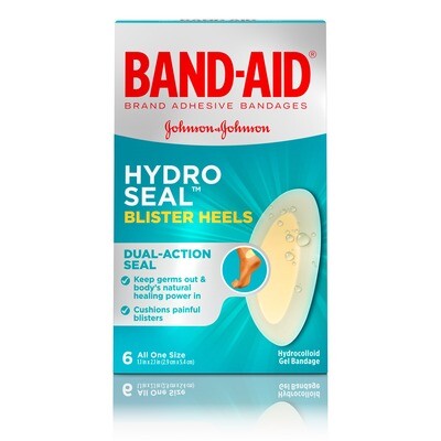 Band-Aid Hydro Seal Blister Heels 6ct #4195