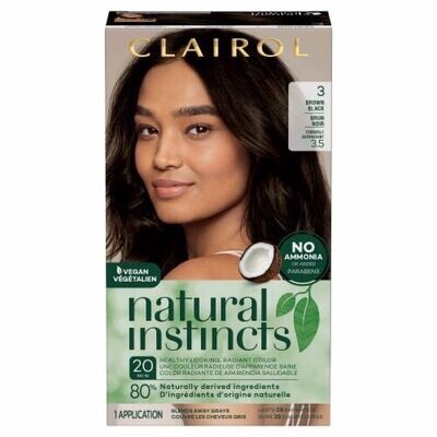 Clairol Natural Instincts 3 Brown Black #4673