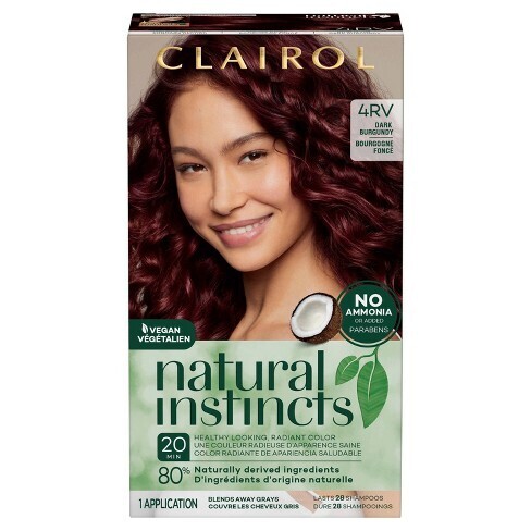 Clairol Natural Instincts 4RV Dark Burgundy #4598