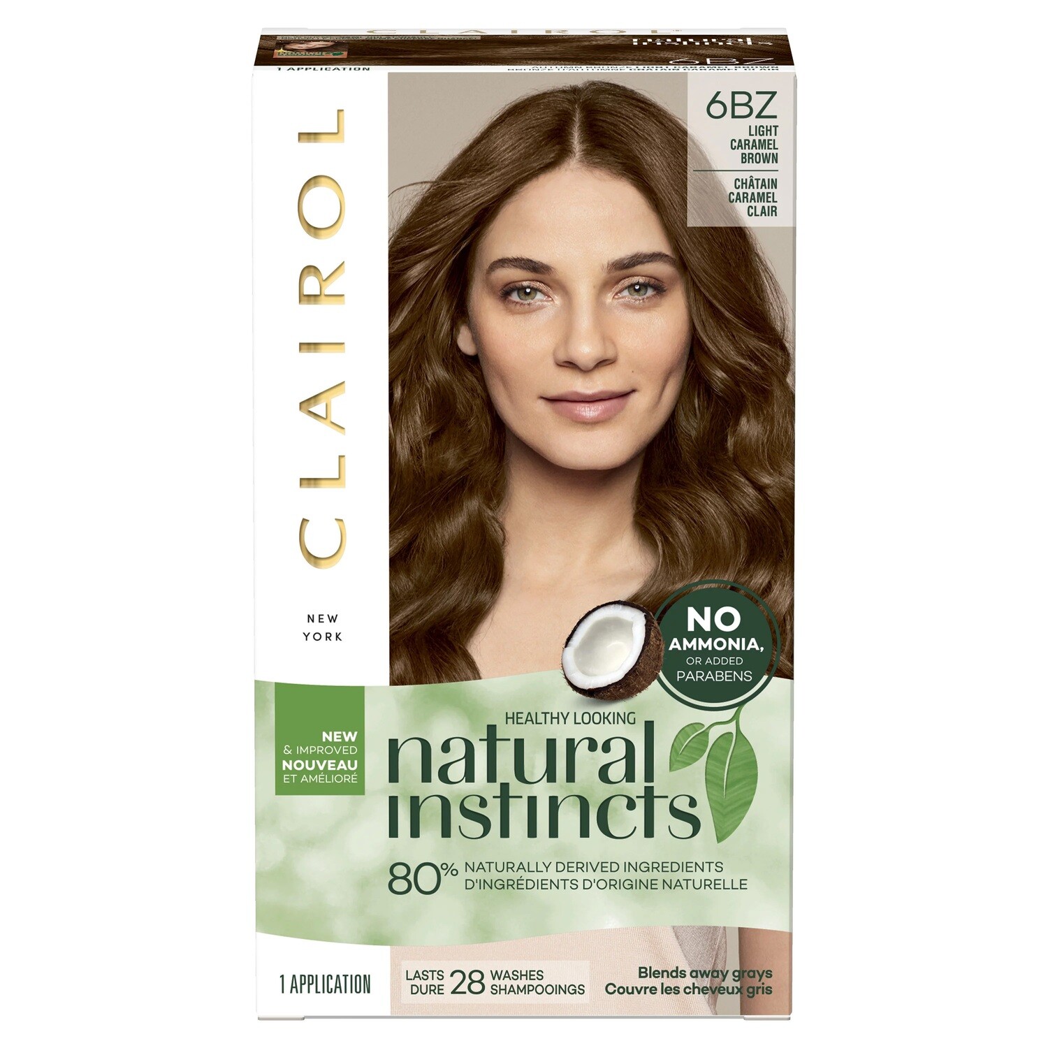 Clairol Natural Instincts 6BZ Light Caramel Brown #4604 