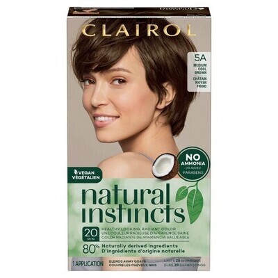 Clairol Natural Instincts 5A Medium Cool Brown # 4482