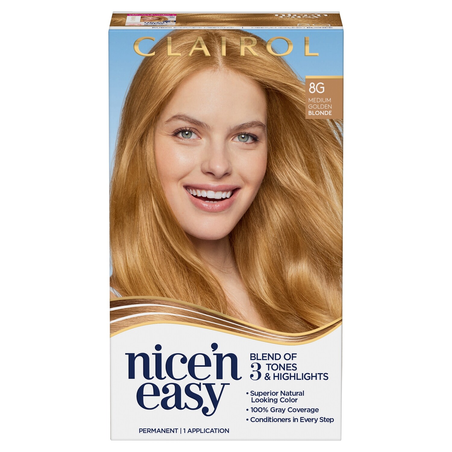 Clairol Nice n Easy 8G Medium Golden Blonde #6543