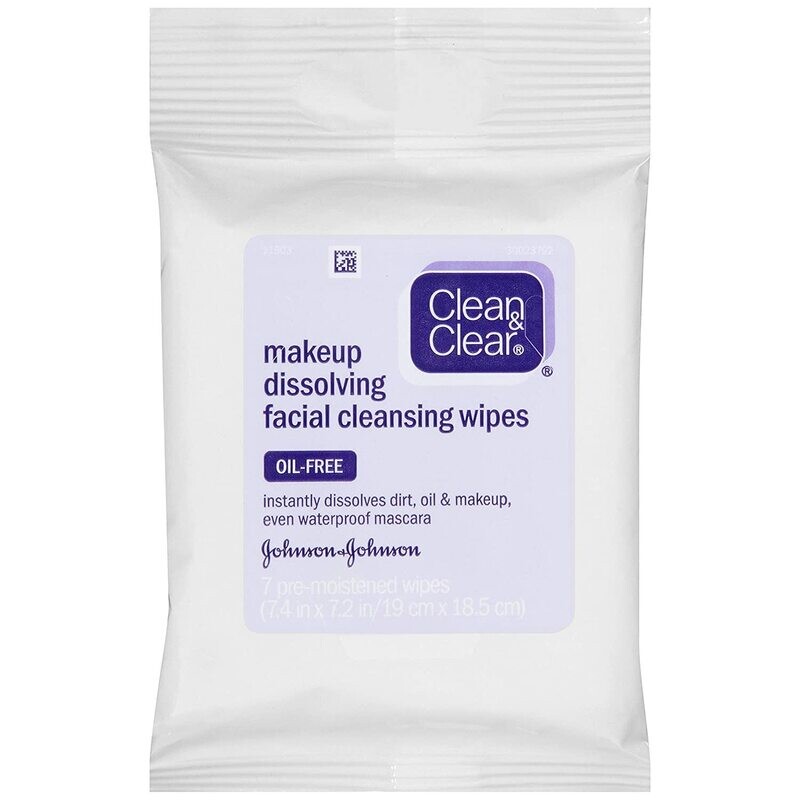 Clean &amp; Clear Make up Wipes 7ct  Facial Cleansing #5213