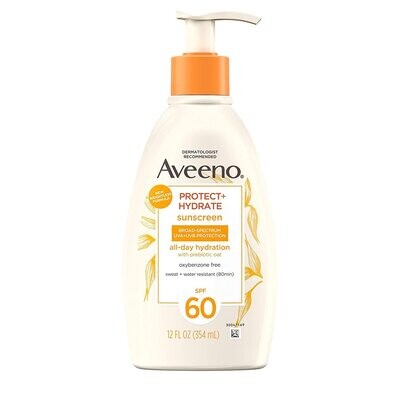 Aveeno Protect+Hydrate Sunscreen Lotion SPF60 12oz #4575