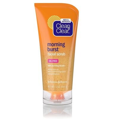 Clean &amp; Clear Morning Burst Orange Facial Scrub 5oz #6199