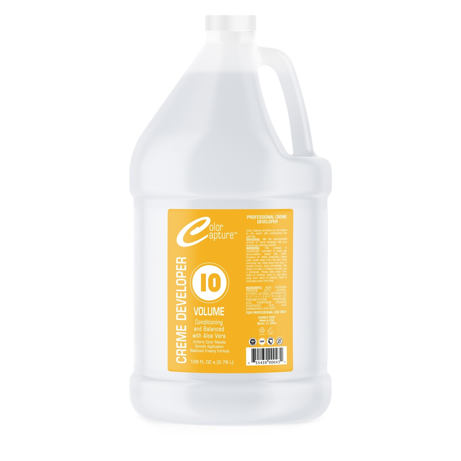 Chemco Color Capture 10 Vol Cream Developer 128oz #0434