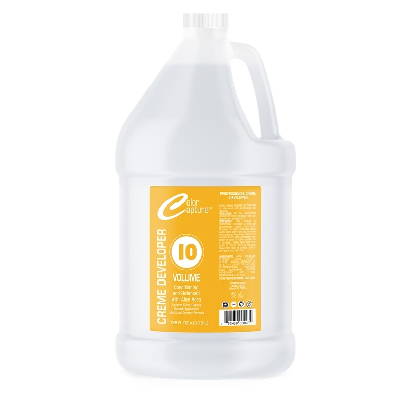 Chemco Color Capture 10 Vol Cream Developer 128oz #0434