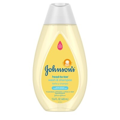 Johnson's Baby Head-to-Toe Wash &amp; Shampoo 13.6oz #6654