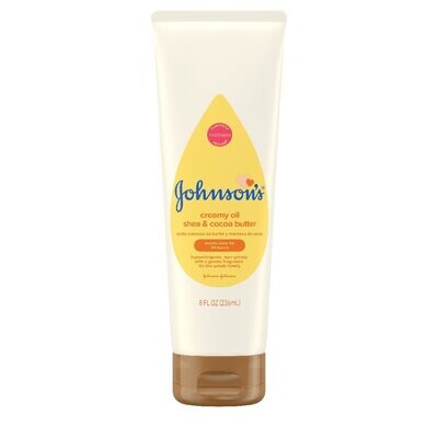 Johnson&#39;s Baby Creamy Oil Shea &amp; Cocoa Butter 8oz #2939