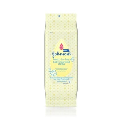 Johnson&#39;s Baby Head-to-Toe Cleansing Cloths 15ct #8699