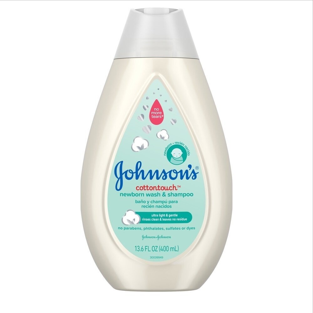 Johnson&#39;s Baby Cotton Touch Newborn Wash &amp; Shampoo 13.6oz #7073