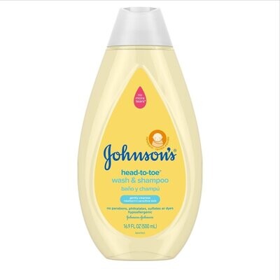 Johnson&#39;s Baby Head-to-Toe Wash &amp; Shampoo 16.9oz #5673