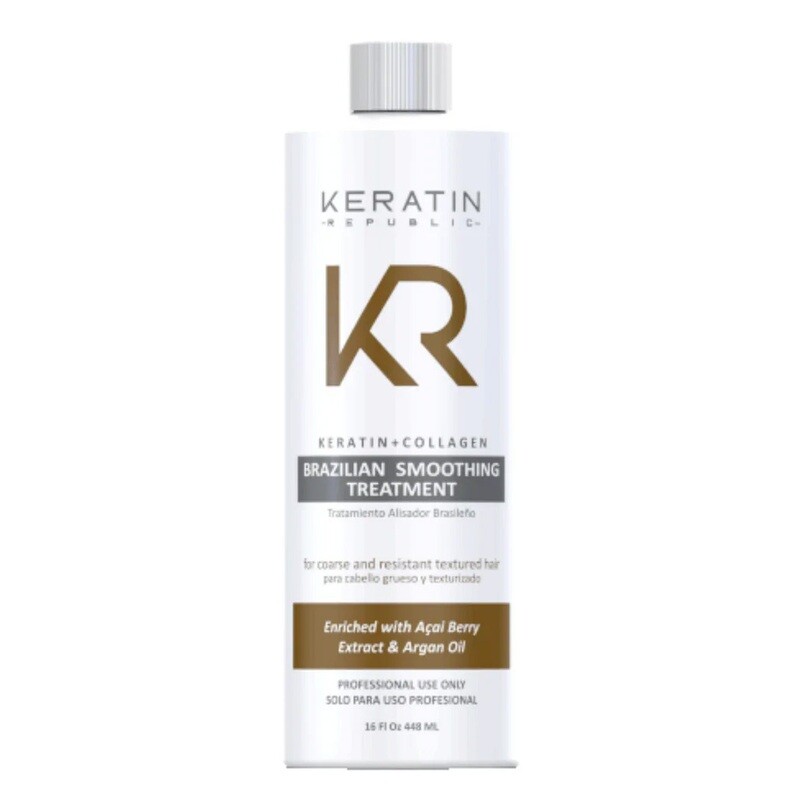 Keratin Republic Brazilian Smoothing Treatment (Coarse/Textured Hair) 16oz #8466