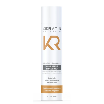 Keratin Republic Hydrating Shampoo 10.1oz #8374