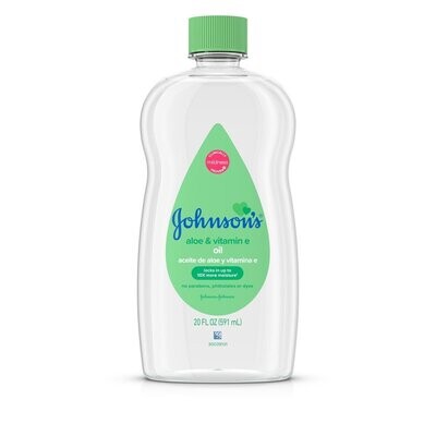 Johnson&#39;s Baby Oil with Aloe Vera &amp; Vitamin E 20oz #3394