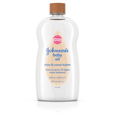 Johnson&#39;s Baby Oil with Shea &amp; Cocoa Butter 20oz #4230