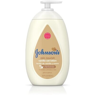 Johnson&#39;s Baby Skin Nourish Vanilla Oat Lotion 16.9oz #7332