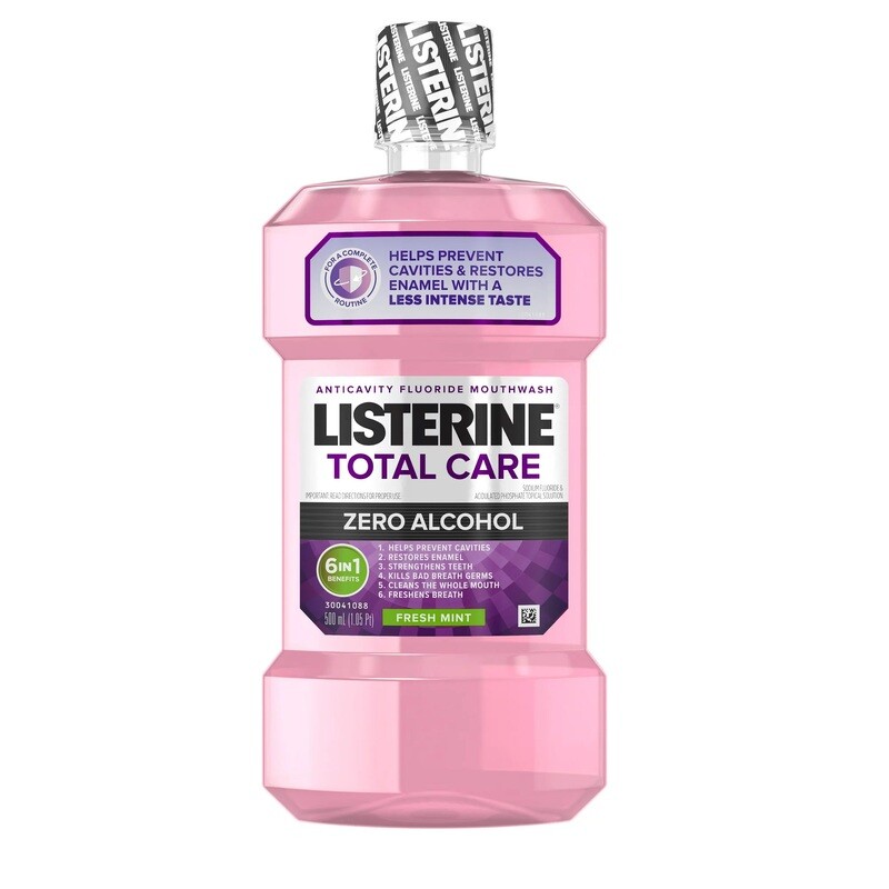 Listerine Total Care Freshmint Zero Alcohol 500ml (6 Pieces per case) #6966