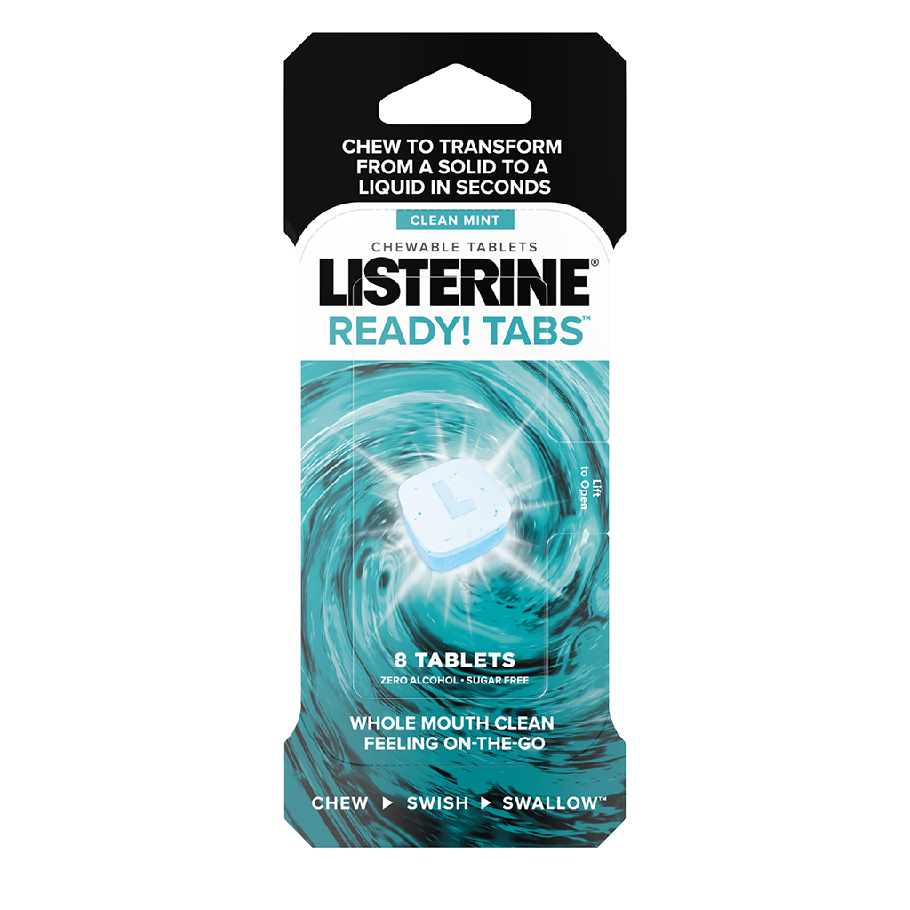 Listerine Clean Mint Chewable Tablets 24ct (4 per Case) #6777