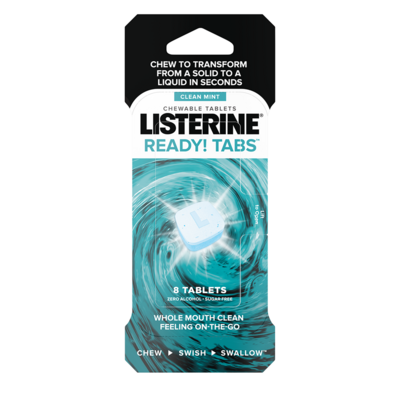 Listerine Clean Mint Chewable Tablets 24ct (4 per Case) #6777