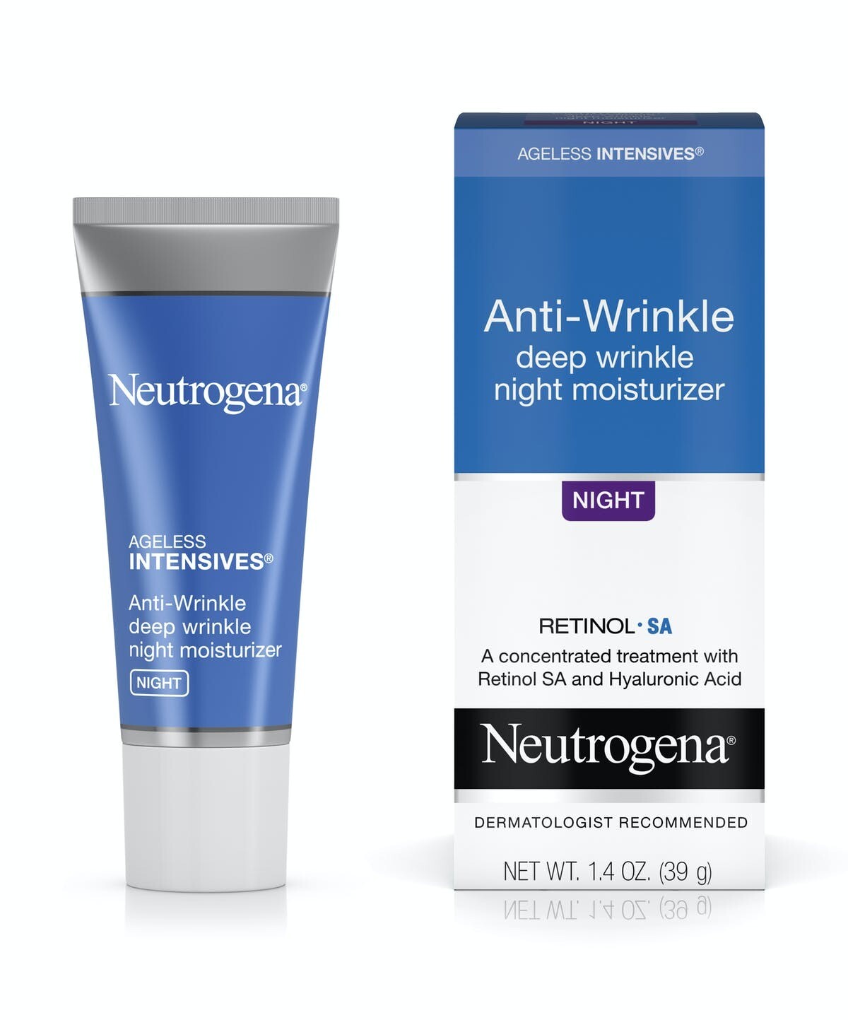 Neutrogena Ageless Intensives Anti-Wrinkle Night Moisturizer 1.4oz #3662