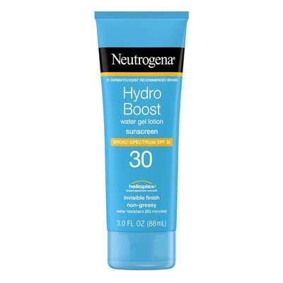 Neutrogena Sun Hydro Boost Water Gel Lotion SPF30 3oz #3417