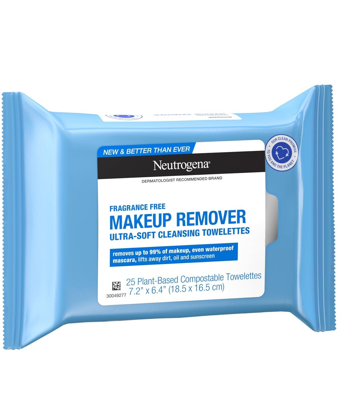 Neutrogena Fragrance-Free Makeup Remover Cleansing Towelettes 25ct #0904