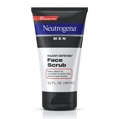 Neutrogena Men Razor Defense Face Scrub 4.2oz #0036