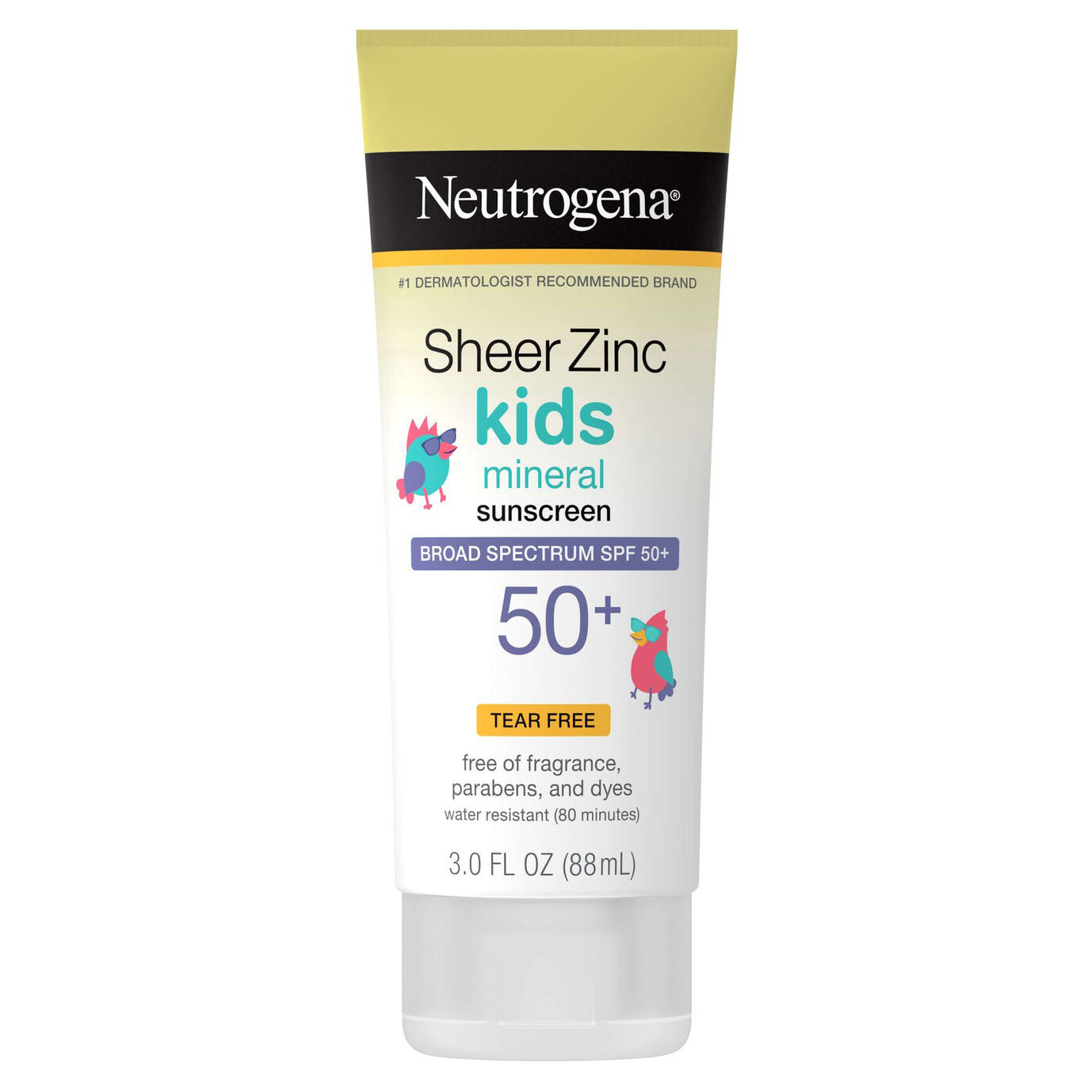 Neutrogena Sun Sheer Zinc Kids Mineral SPF50+ 3oz #2945  